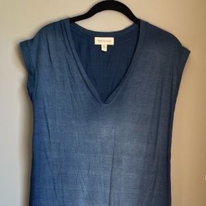 Cloth & Stone blue v-neck maxi dress